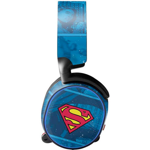 DC Comics Superman Logo Background Pattern SteelSeries Arctis 3 Skin